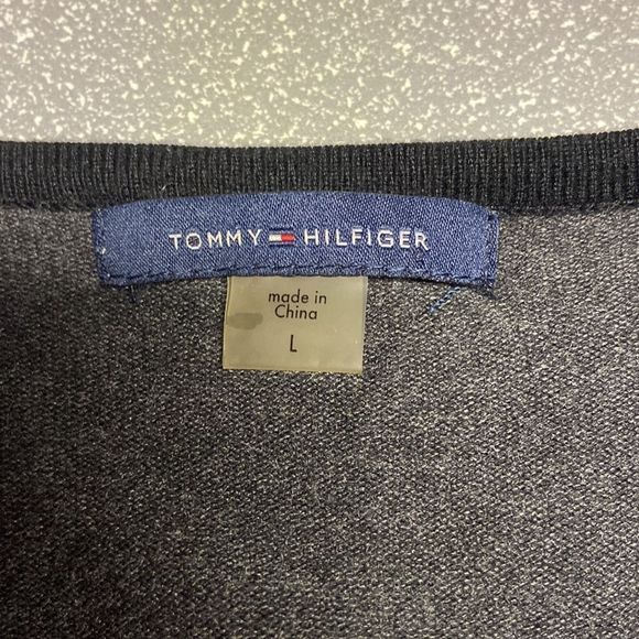 Tommy Hilfiger Black, Gray, and White Striped Dress - Picture 4 of 6